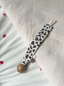 Attache-sucette LÉOPARD Nude