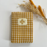 Protège-carnet de santé + Trousse de toilette Vichy Moutarde